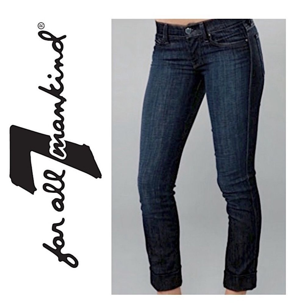7 for All Mankind Edie Flood Ankle Jeans sz 29